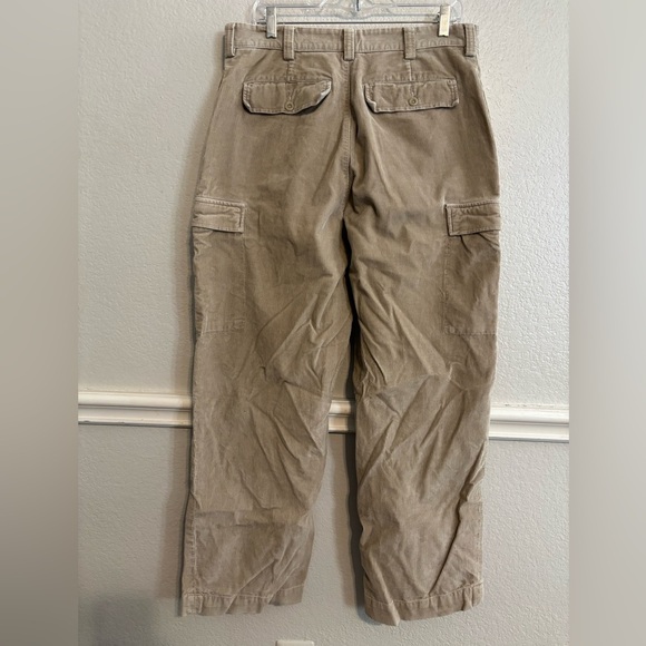 Nautica Men’s khaki corduroy cargo pants size 34x30L - Picture 3 of 4